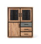 GINER Y COLOMER Aparador de madera de acacia con luces LED